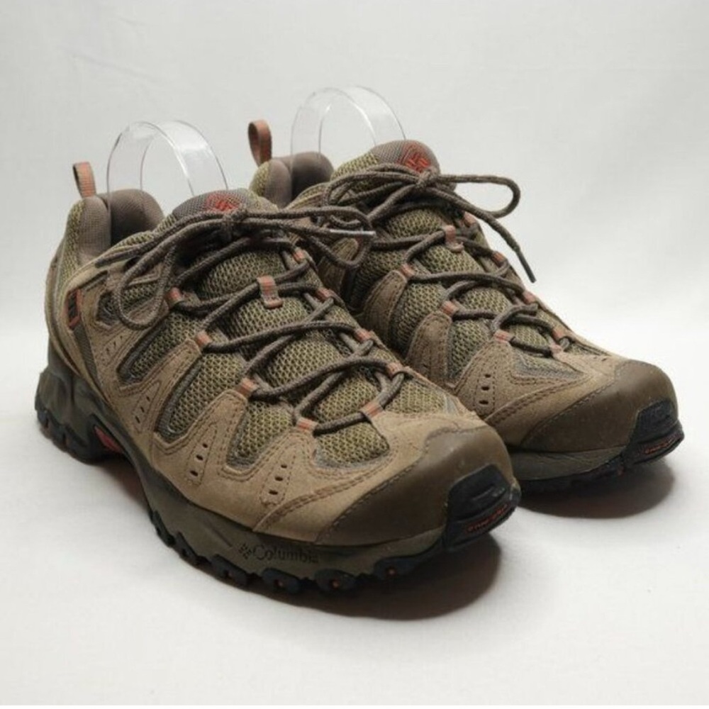 Columbia Beartooth S8 Men's Size 12 Brown Leather Lace Up Low Top Hiking Boots